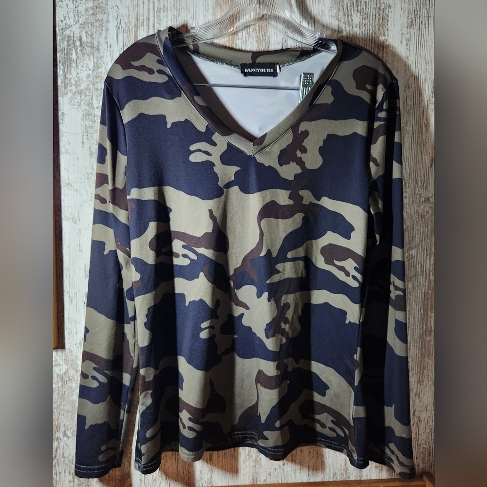 Camo Long Sleeve Women's Tee